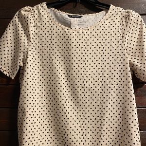 Heart Print Blouse